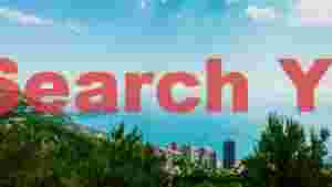 panoramic mediterranean coastal cityscape