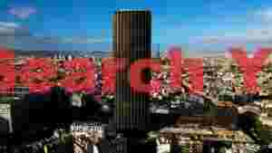 panoramic paris skyline from above