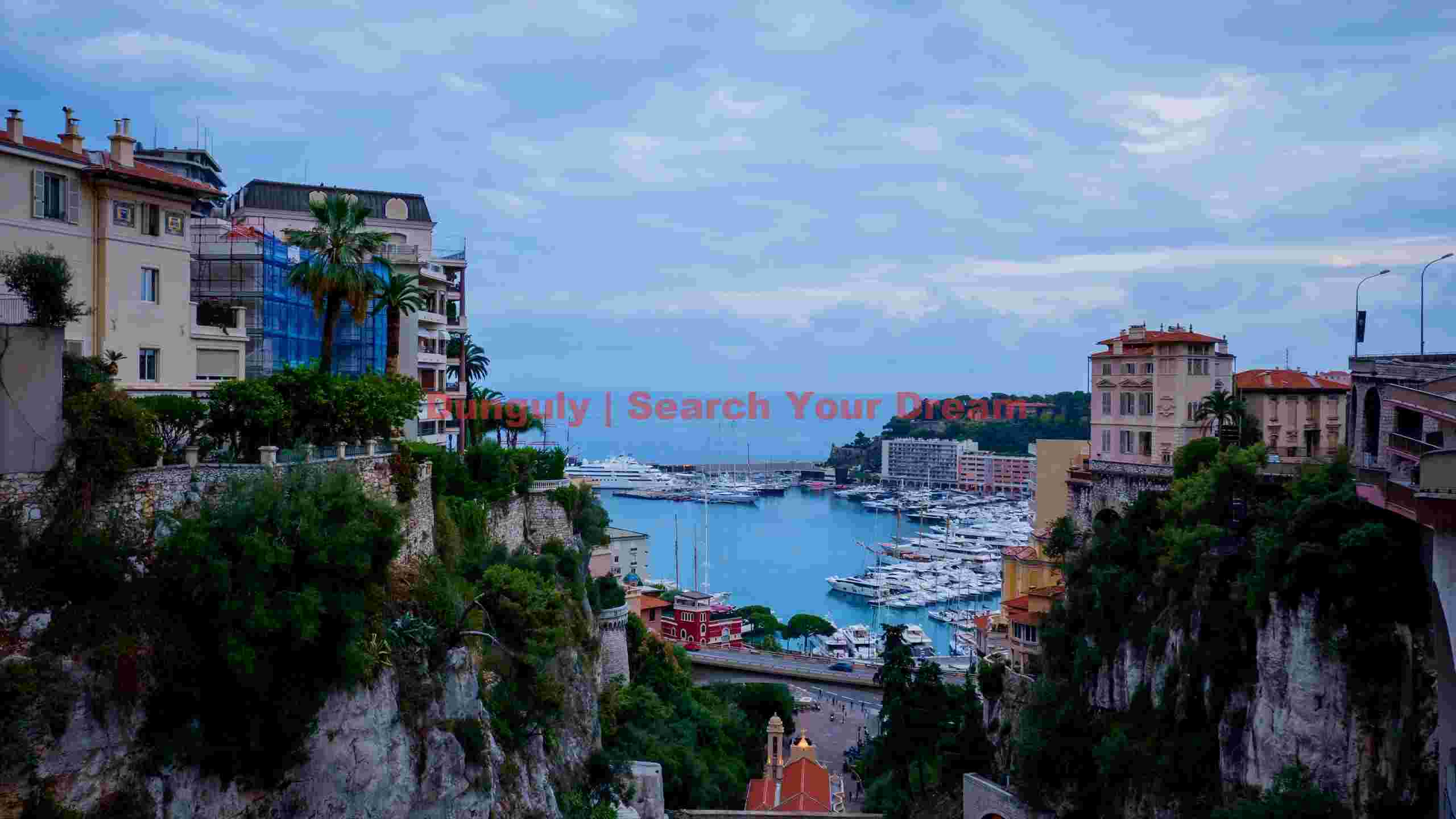 panoramic vista of monte carlo harbor panoramic vista of monte carlo harbor
