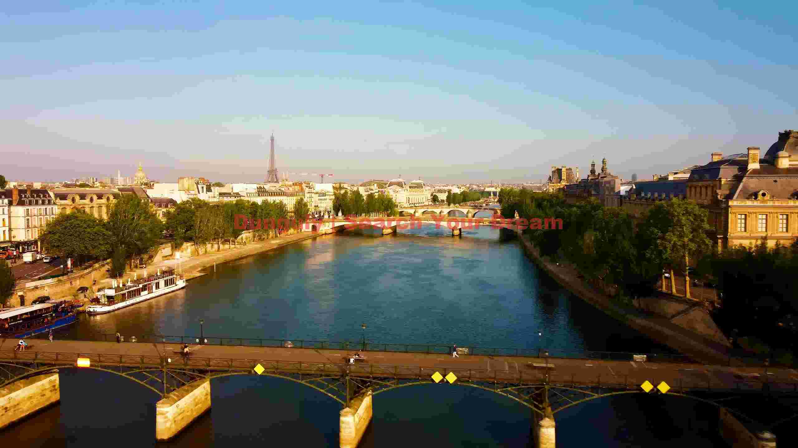 parisian panorama seine river at golden hour parisian panorama seine river at golden hour