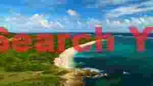 pristine tropical beach aerial vista