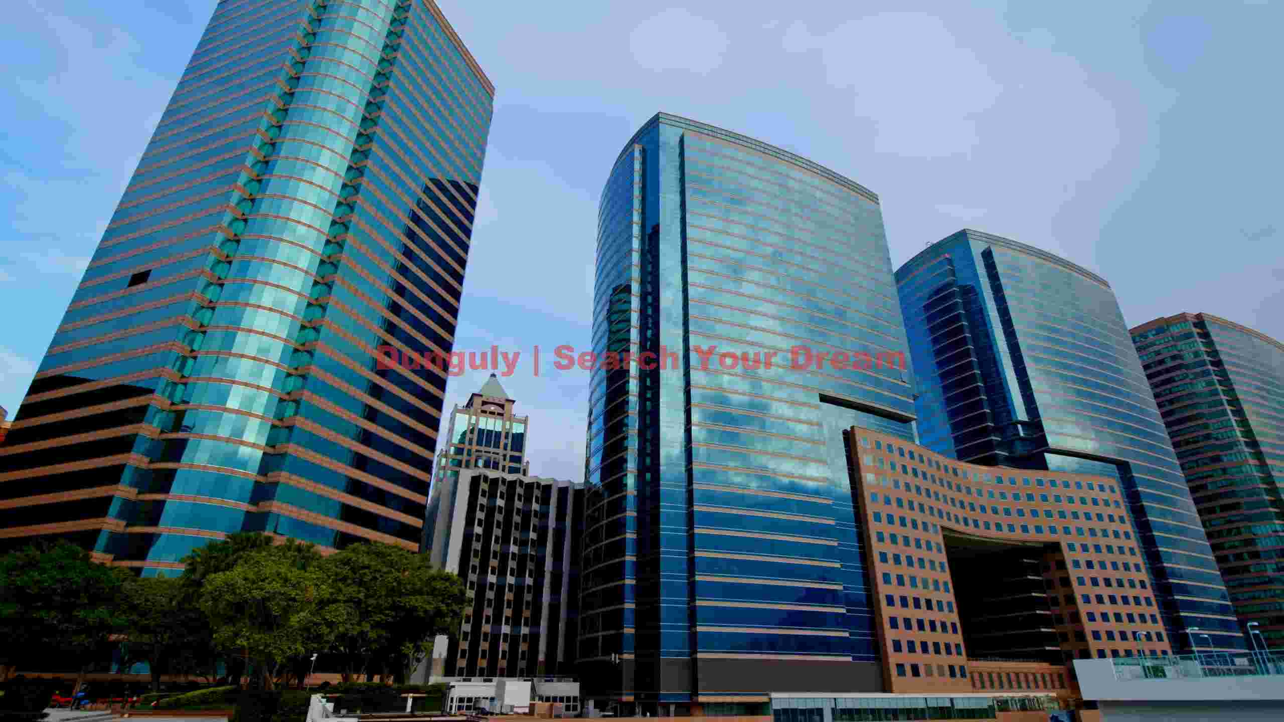 reflective glass skyscrapers in urban landscape reflective glass skyscrapers in urban landscape