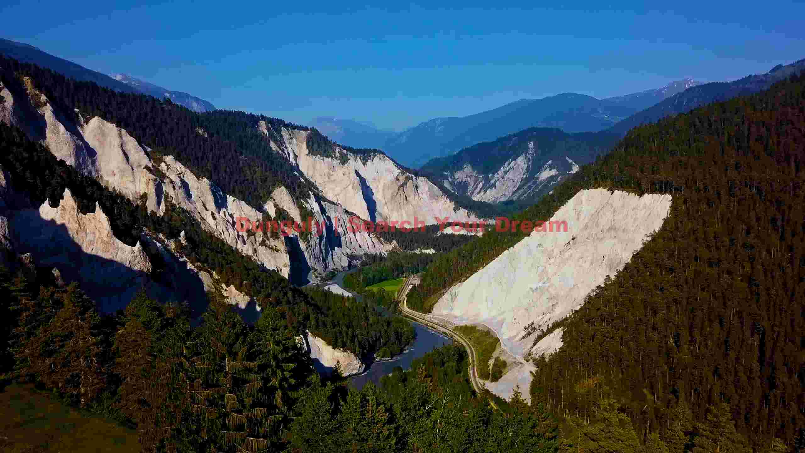 rhine gorge ruinaulta valley panorama rhine gorge ruinaulta valley panorama