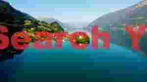 At Home serene alpine lake village with island castle