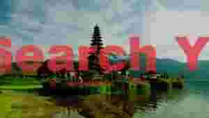 serene balinese water temple on lake bratan