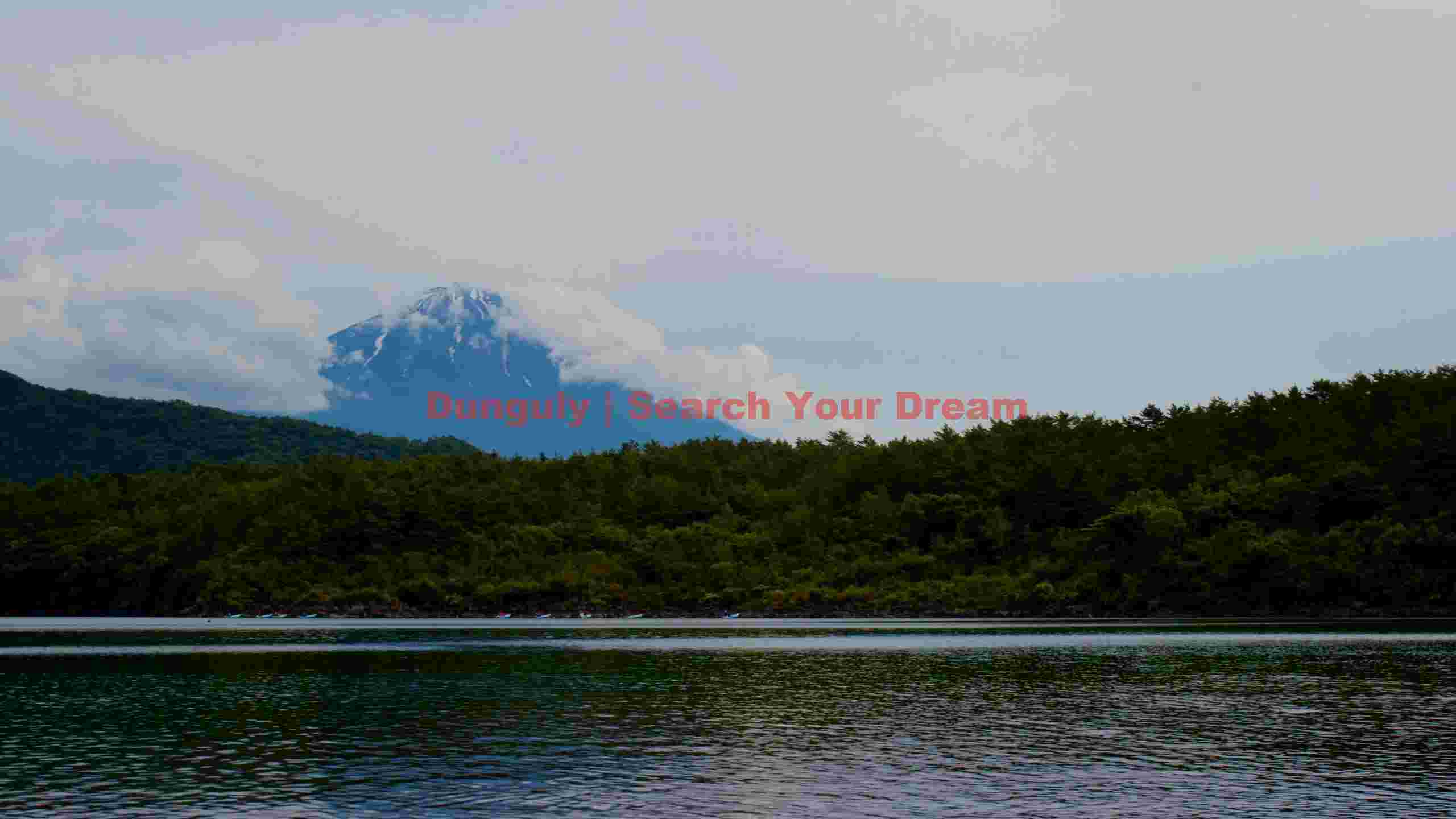 serene lake view of cloud kissed mount fuji serene lake view of cloud kissed mount fuji