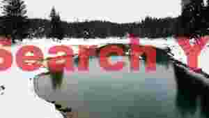At Home serene winter lake in snowy forest