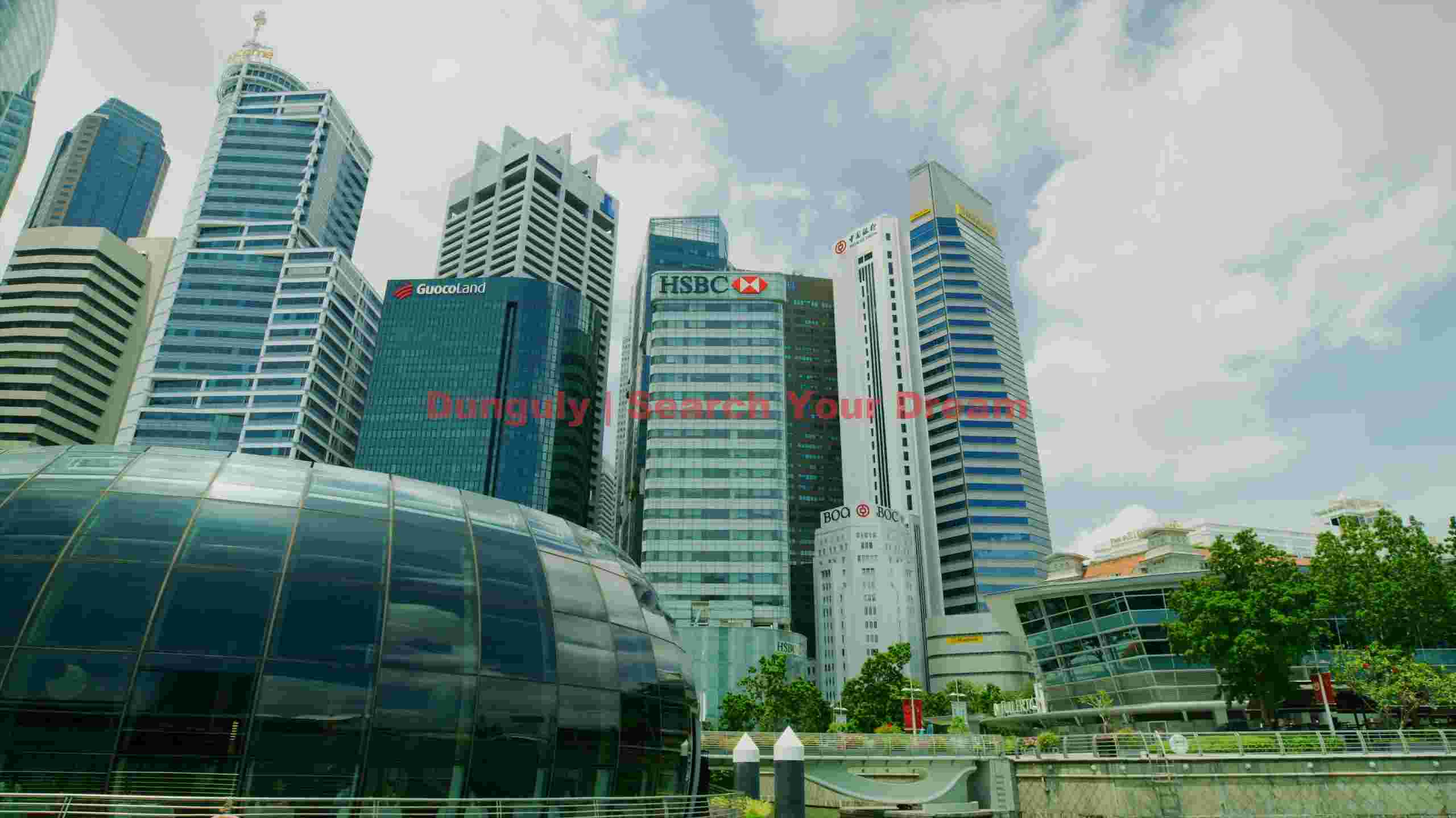 singapore financial district skyline singapore financial district skyline