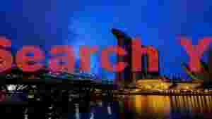At Home singapore marina bay sands night scenery
