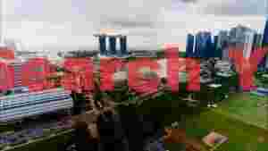 At Home singapores iconic marina bay skyline panorama