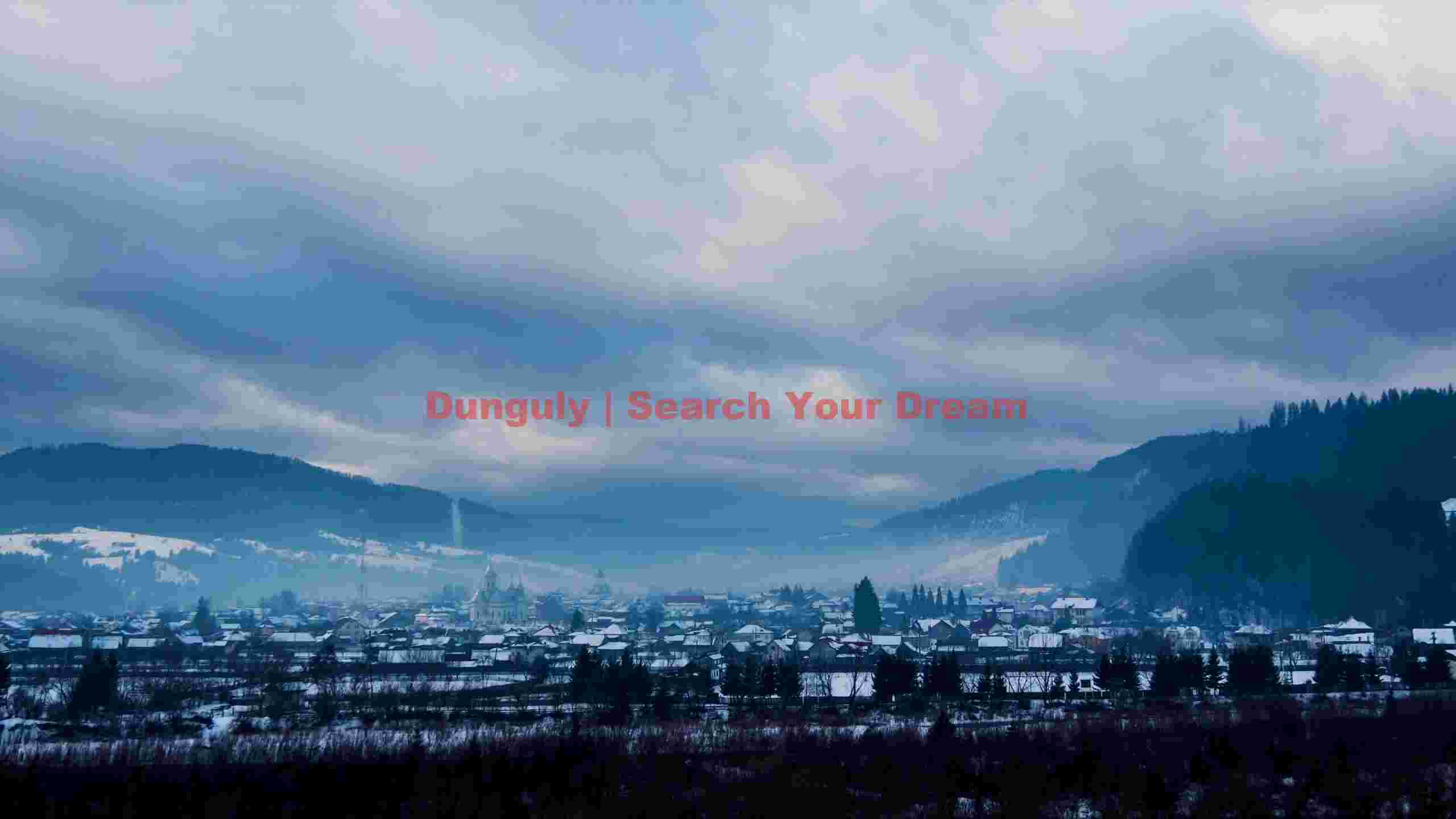 snowy mountain village in winter mist snowy mountain village in winter mist