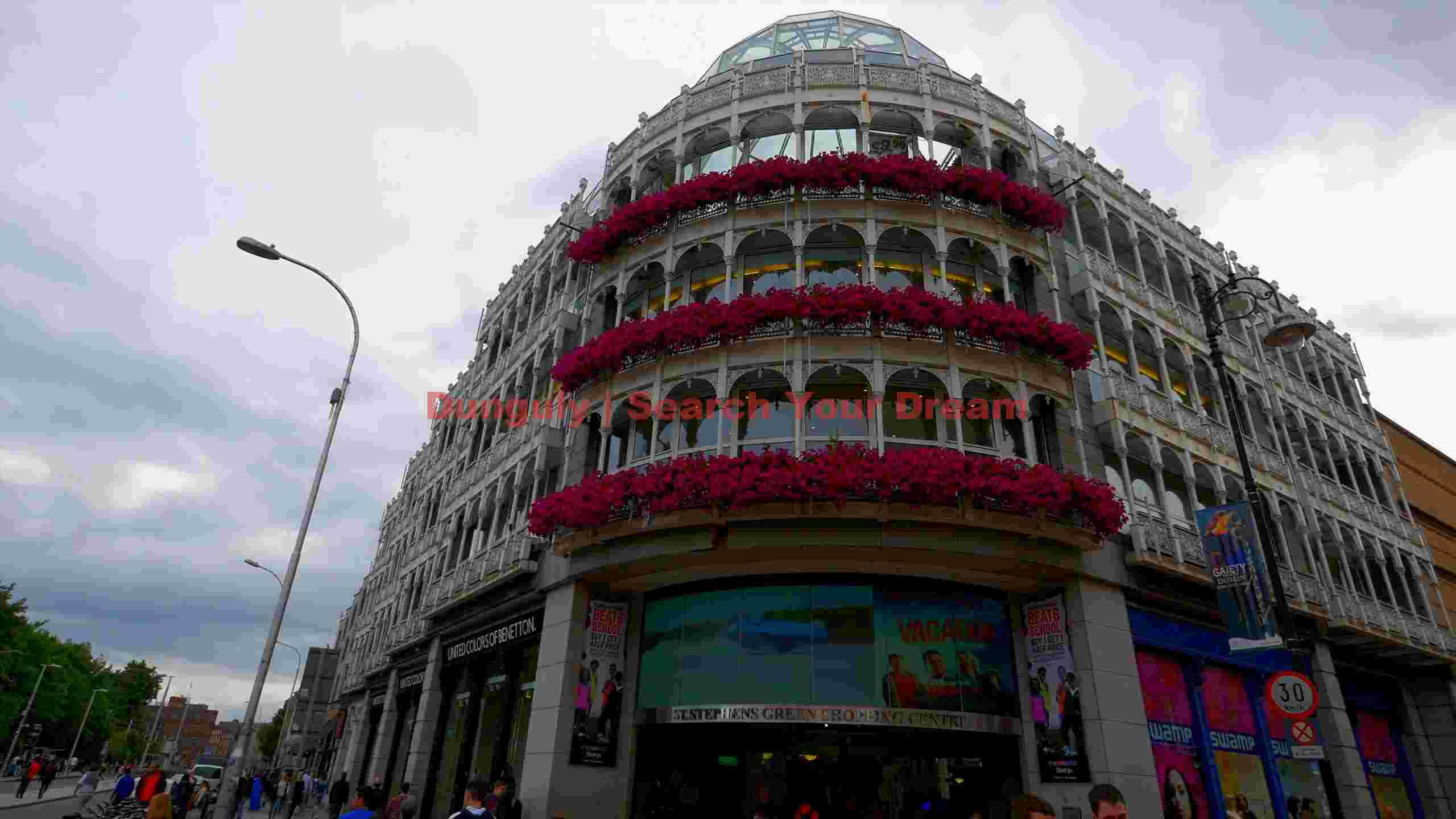 st. stephens green shopping centre dublins floral facade st. stephens green shopping centre dublins floral facade