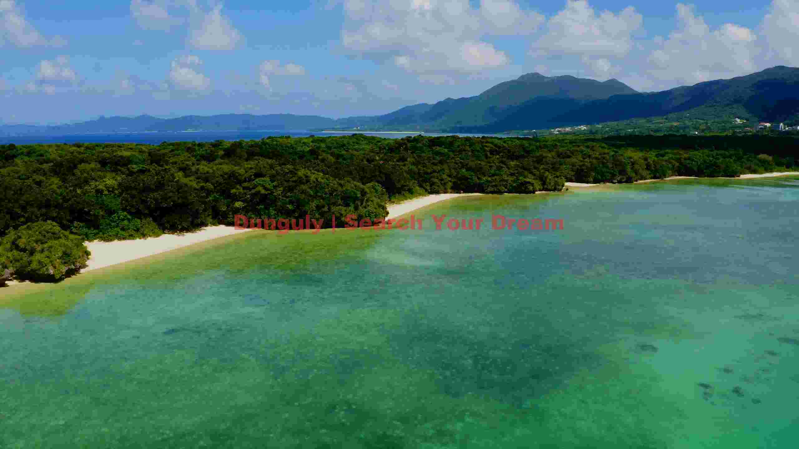 stunning tropical bay with lush coastline stunning tropical bay with lush coastline