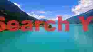 stunning turquoise alpine lake village panorama