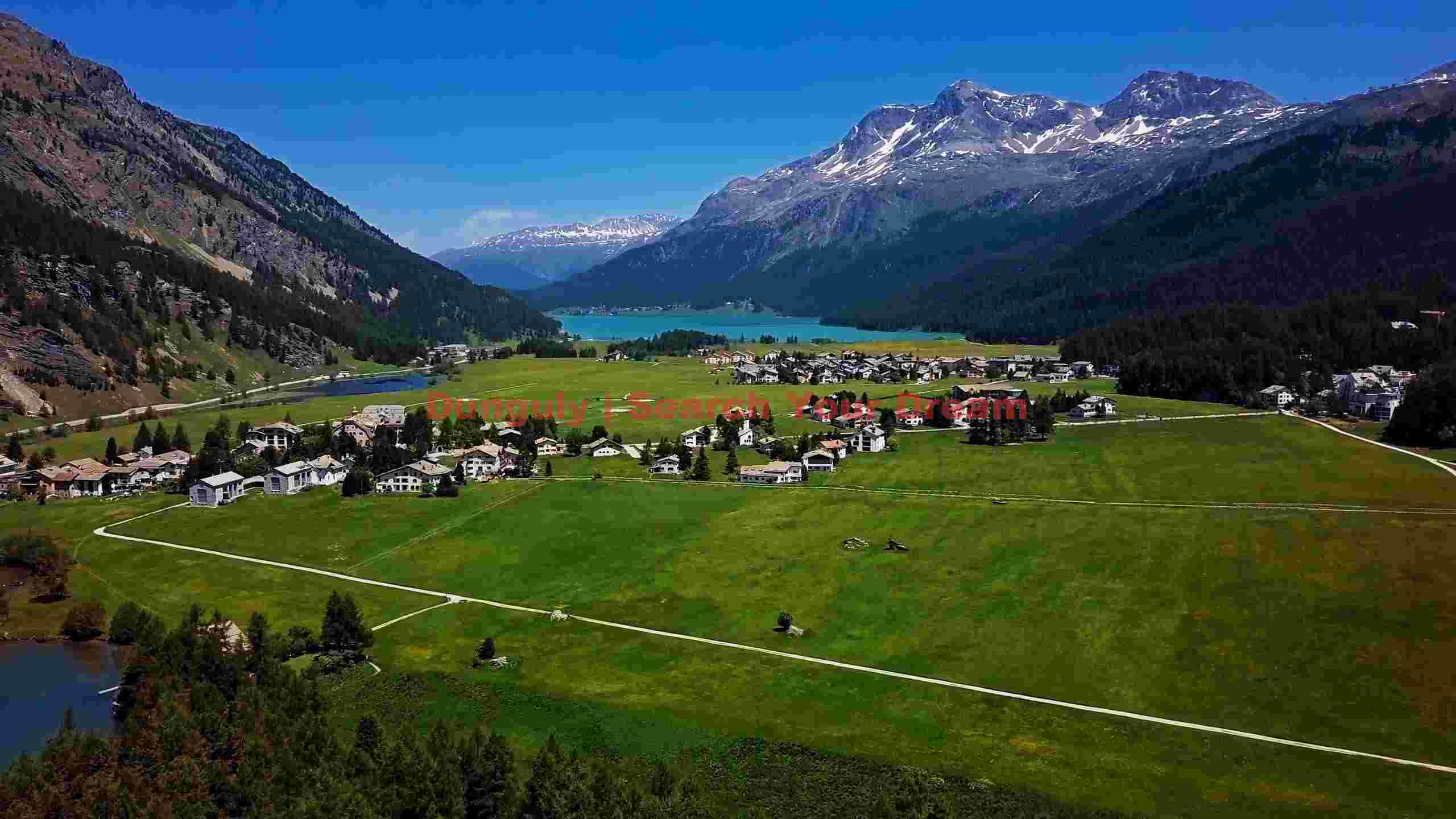 swiss alpine panorama with turquoise lake swiss alpine panorama with turquoise lake
