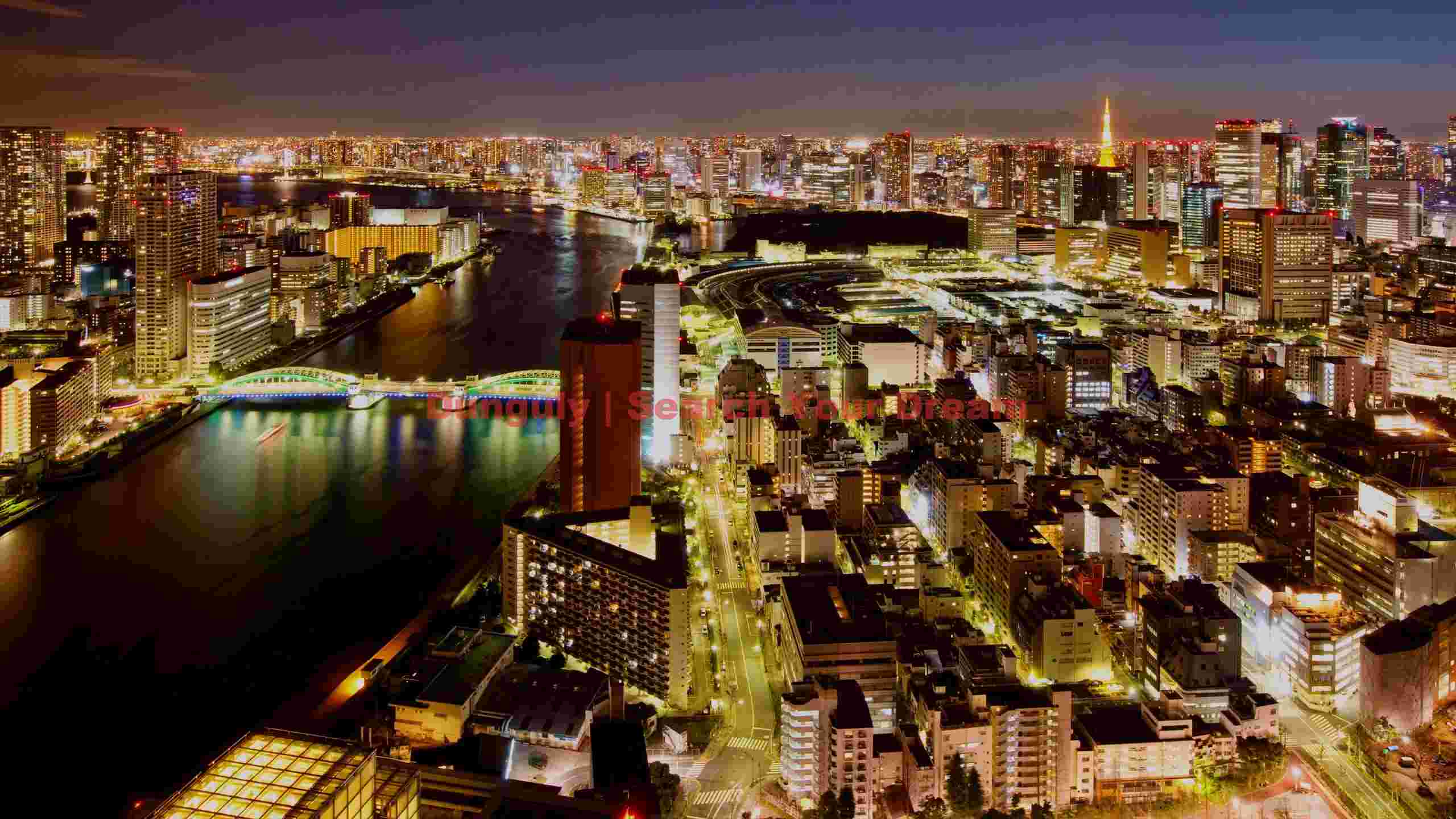 tokyo city lights by night tokyo city lights by night