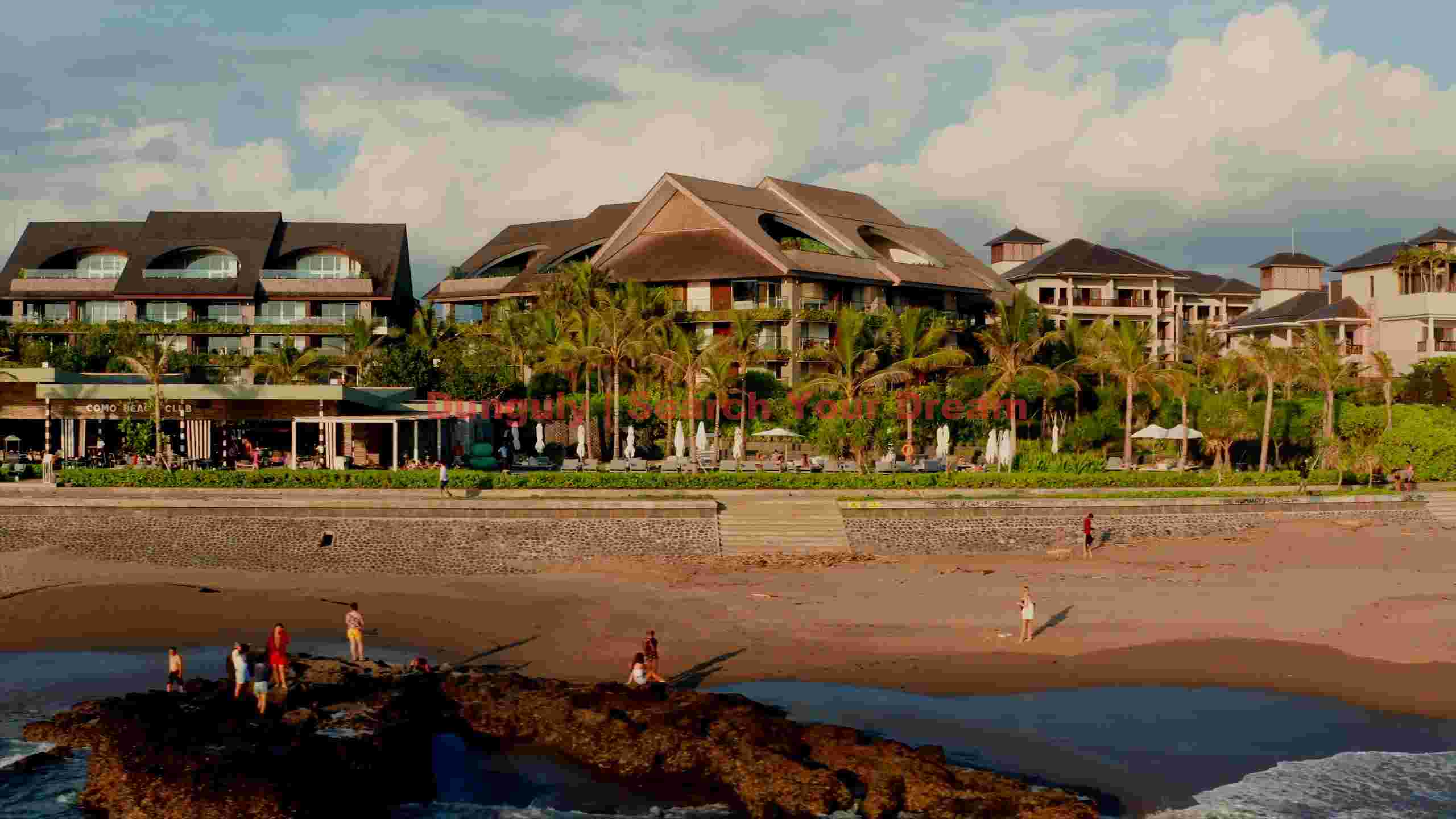 tropical beach resort sunset view tropical beach resort sunset view
