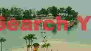 At Home tropical island beach resort with pier