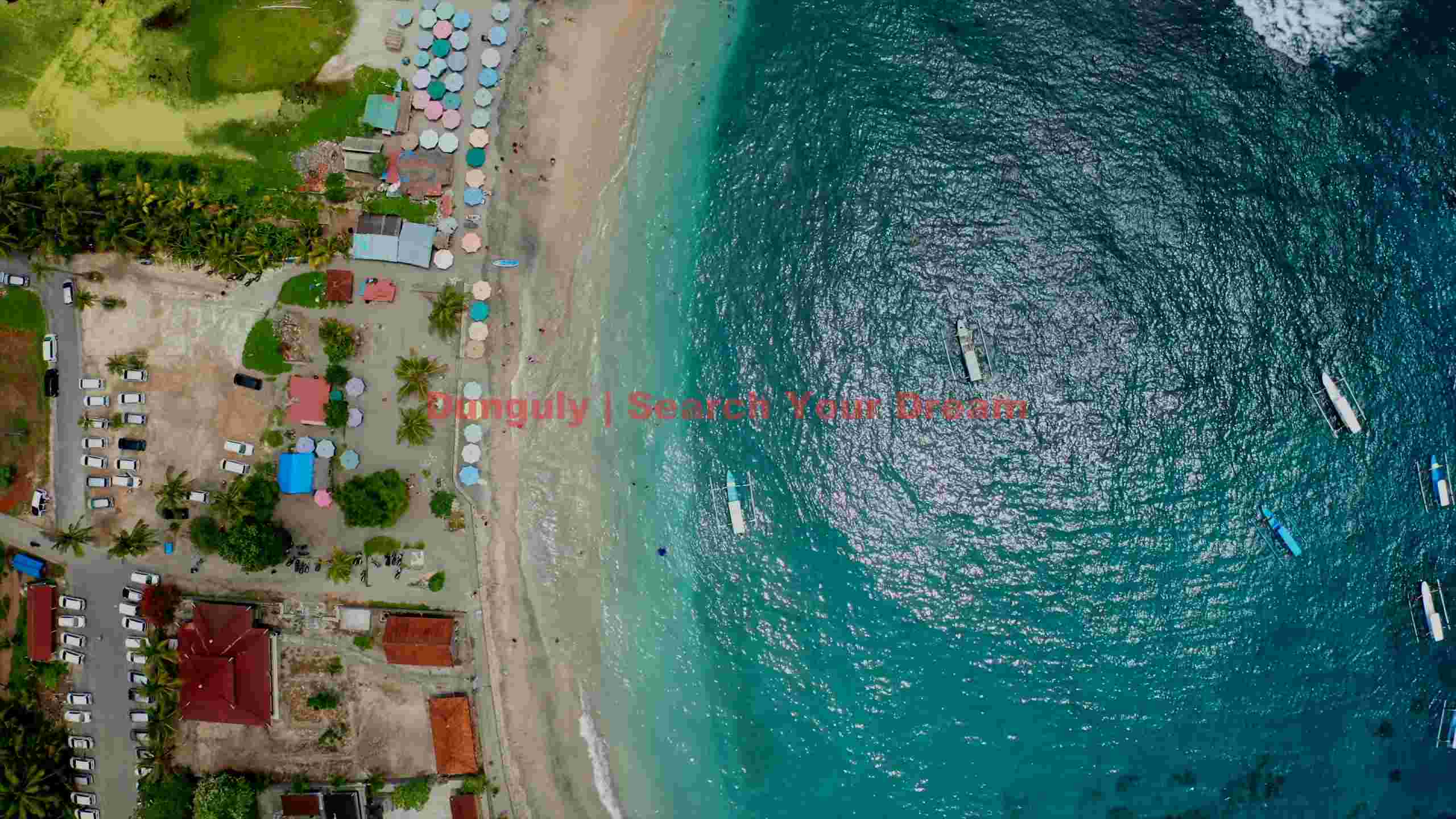 tropical paradise beach aerial tropical paradise beach aerial