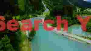 turquoise river valley waterfall