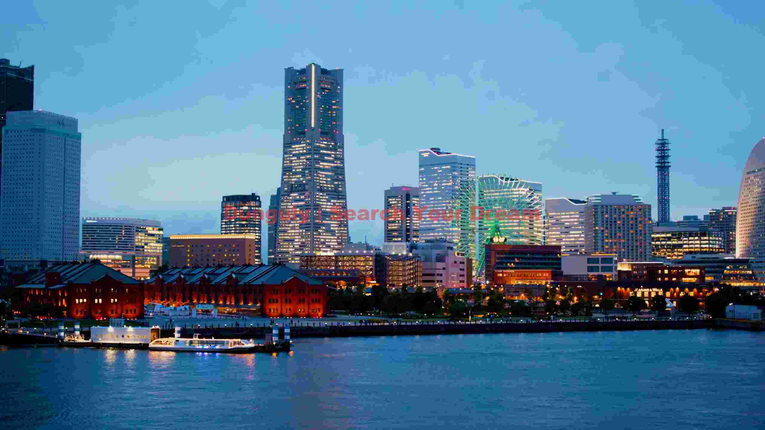 twilight glow over yokohama bay twilight glow over yokohama bay