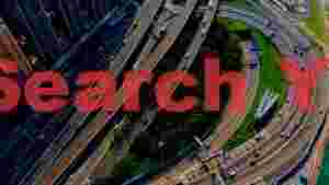 At Home urban freeway network aerial view
