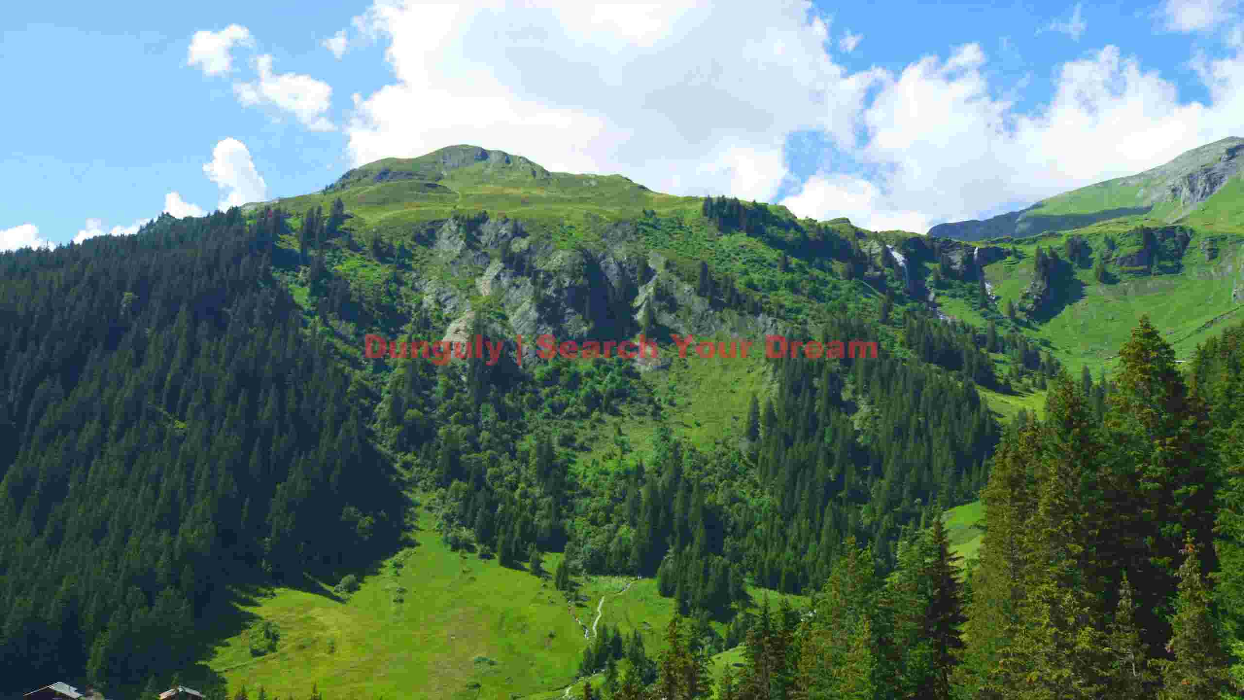 verdant alpine peaks and cascading waterfalls verdant alpine peaks and cascading waterfalls