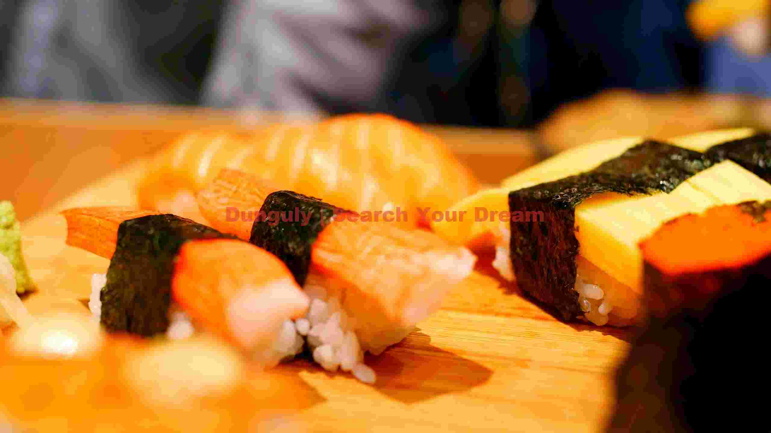 vibrant assorted sushi selection vibrant assorted sushi selection