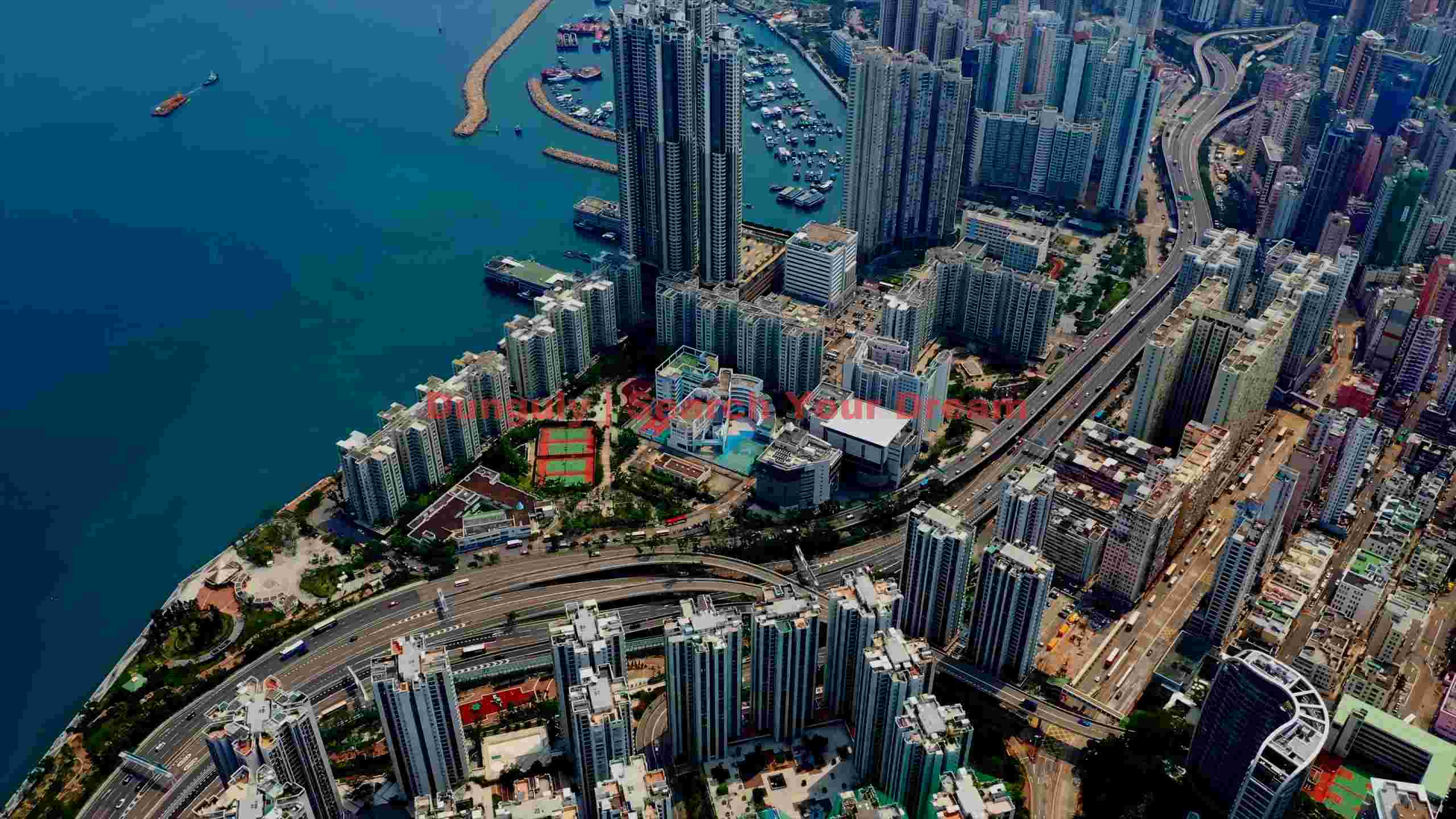 vibrant coastal metropolis aerial view vibrant coastal metropolis aerial view