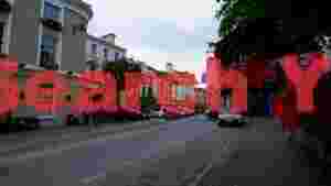 vibrant european town street scene 1