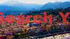 vibrant french riviera coastal panorama