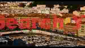 vibrant mediterranean city harbor panorama