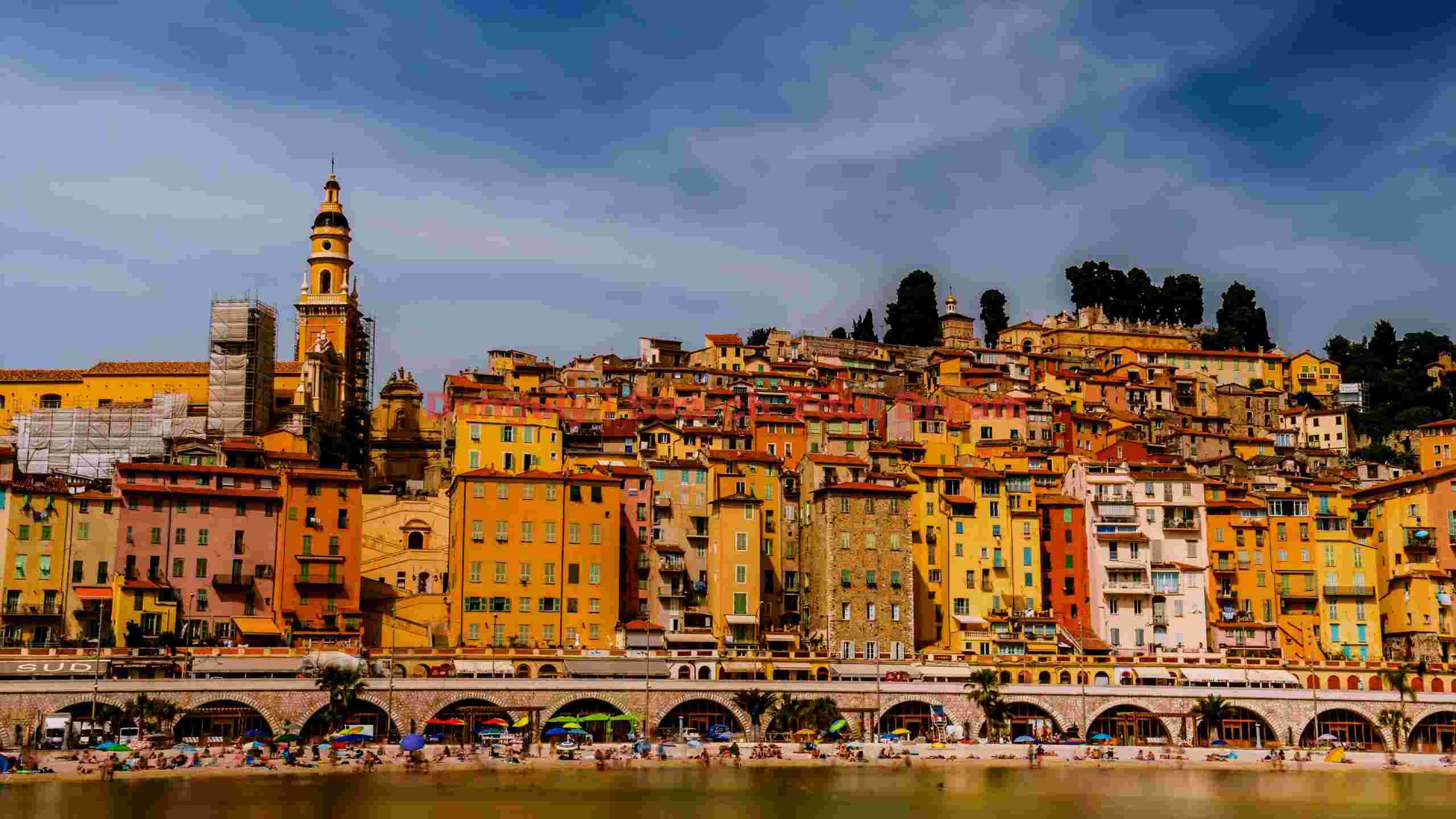 vibrant mediterranean coastal townscape vibrant mediterranean coastal townscape