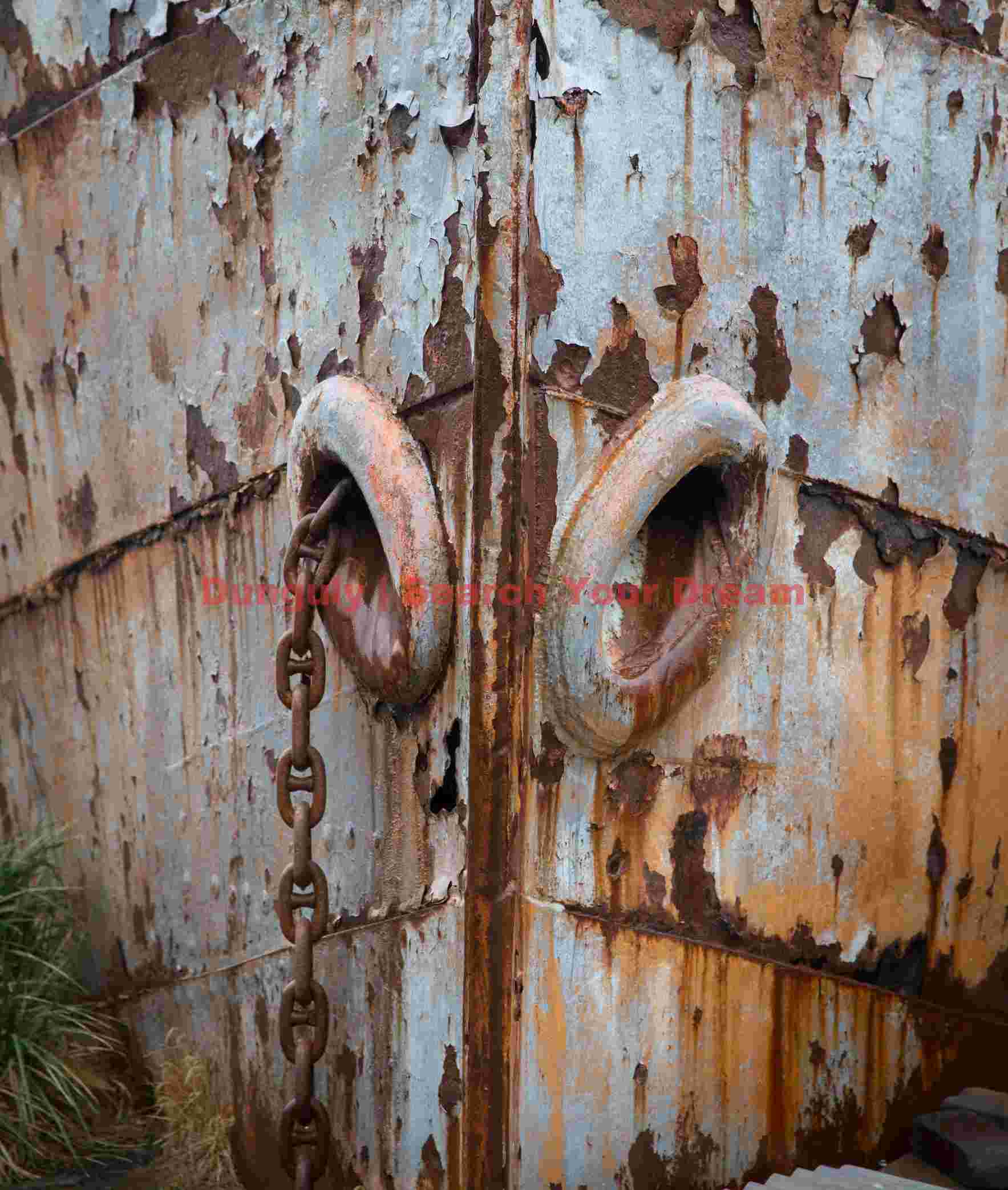 weathered maritime iron and chain detail weathered maritime iron and chain detail