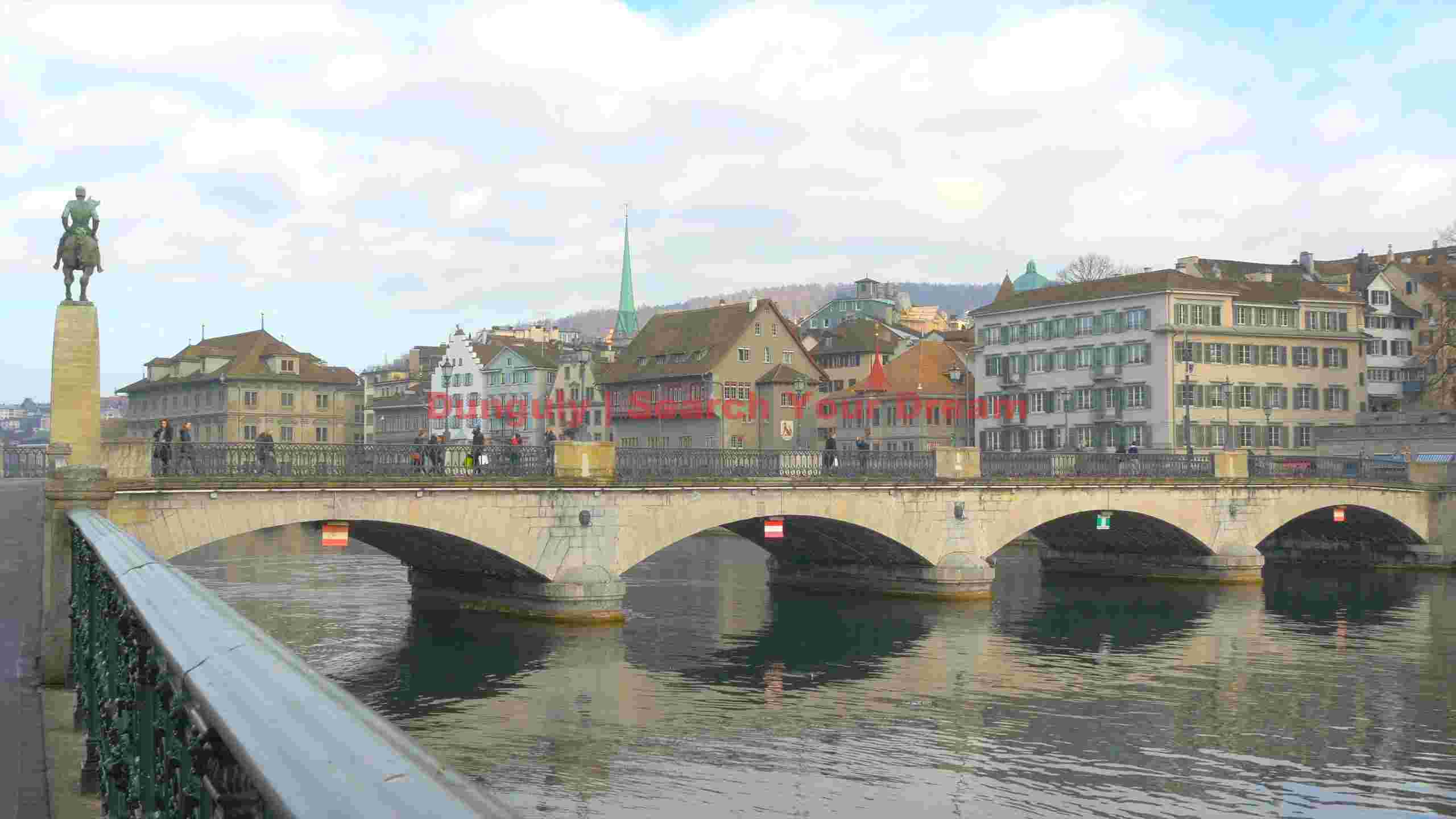 zurichs mynsterbrycke riverside cityscape zurichs mynsterbrycke riverside cityscape