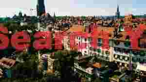 At Home historic bern cityscape: red roofs & minster view