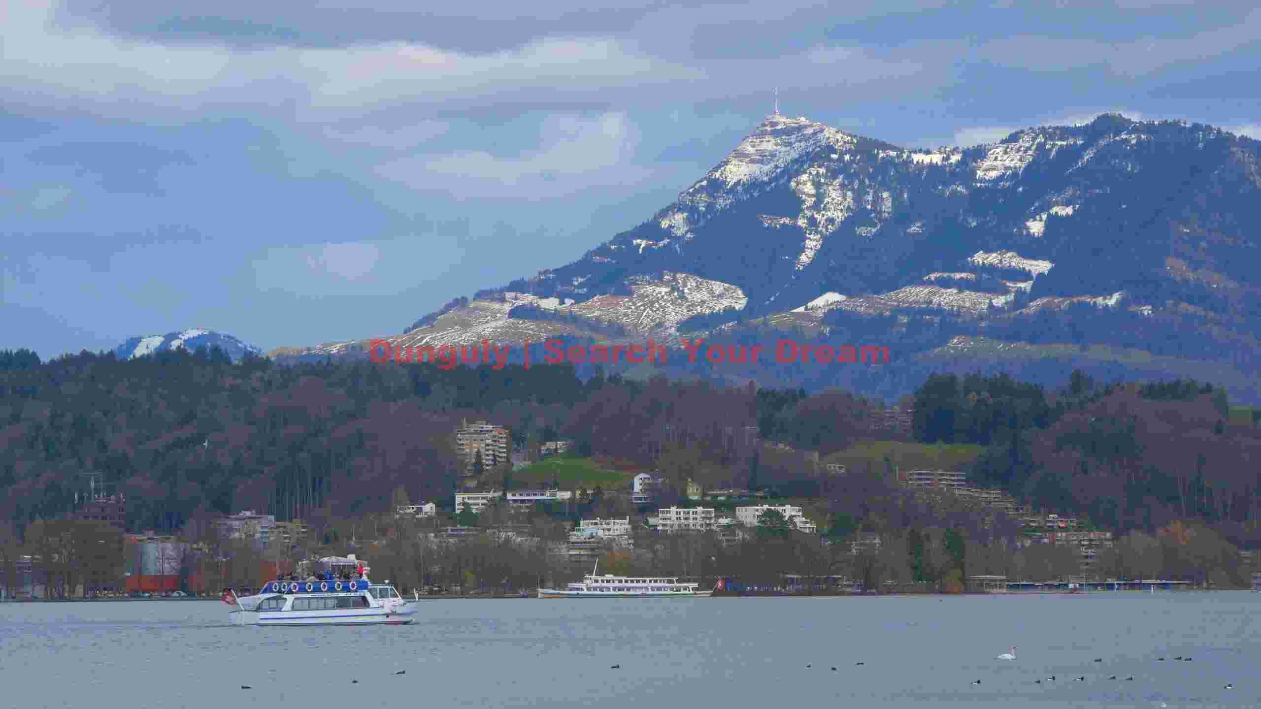 alpine lake panorama with snowy peaks alpine lake panorama with snowy peaks