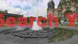 berlin cathedral and museum island fountain
