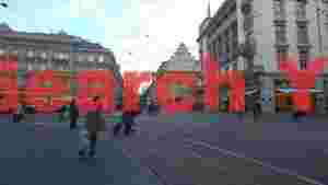 At Home bustling european city street life