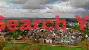 charming european village aerial view 1
