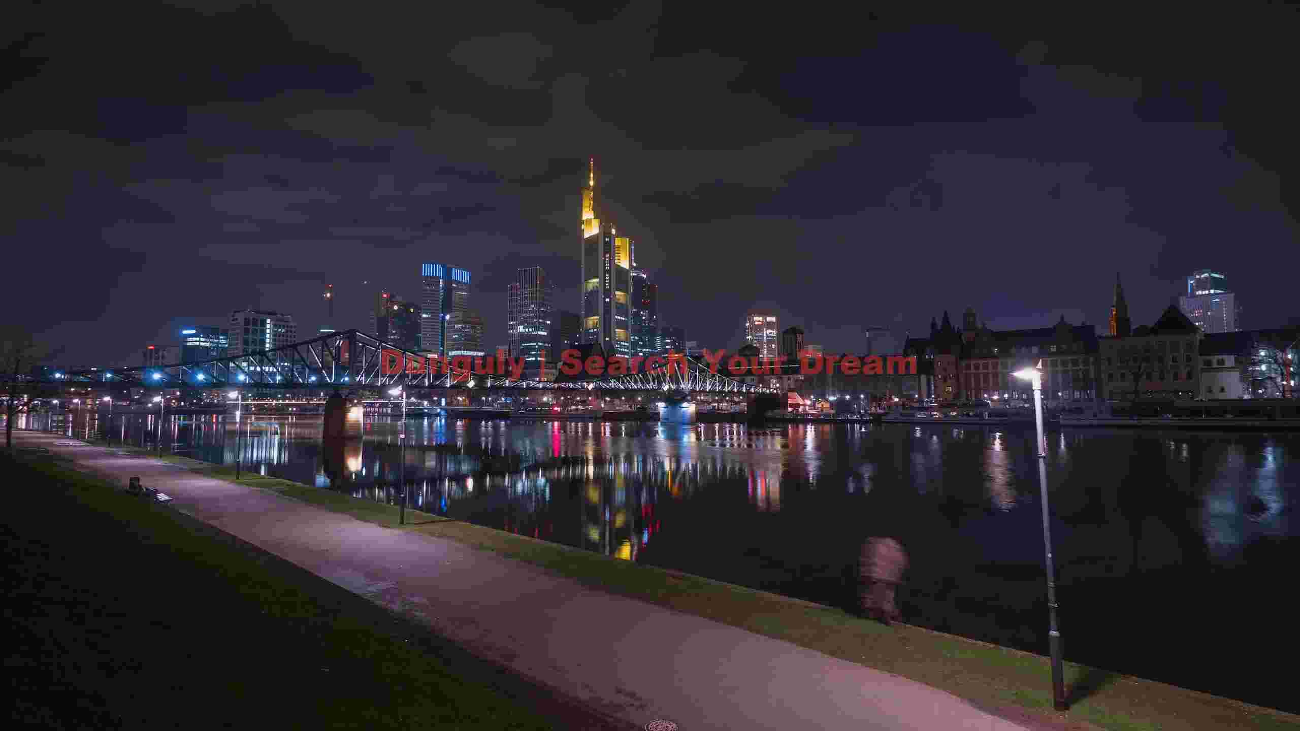 frankfurt skyline glow at night frankfurt skyline glow at night
