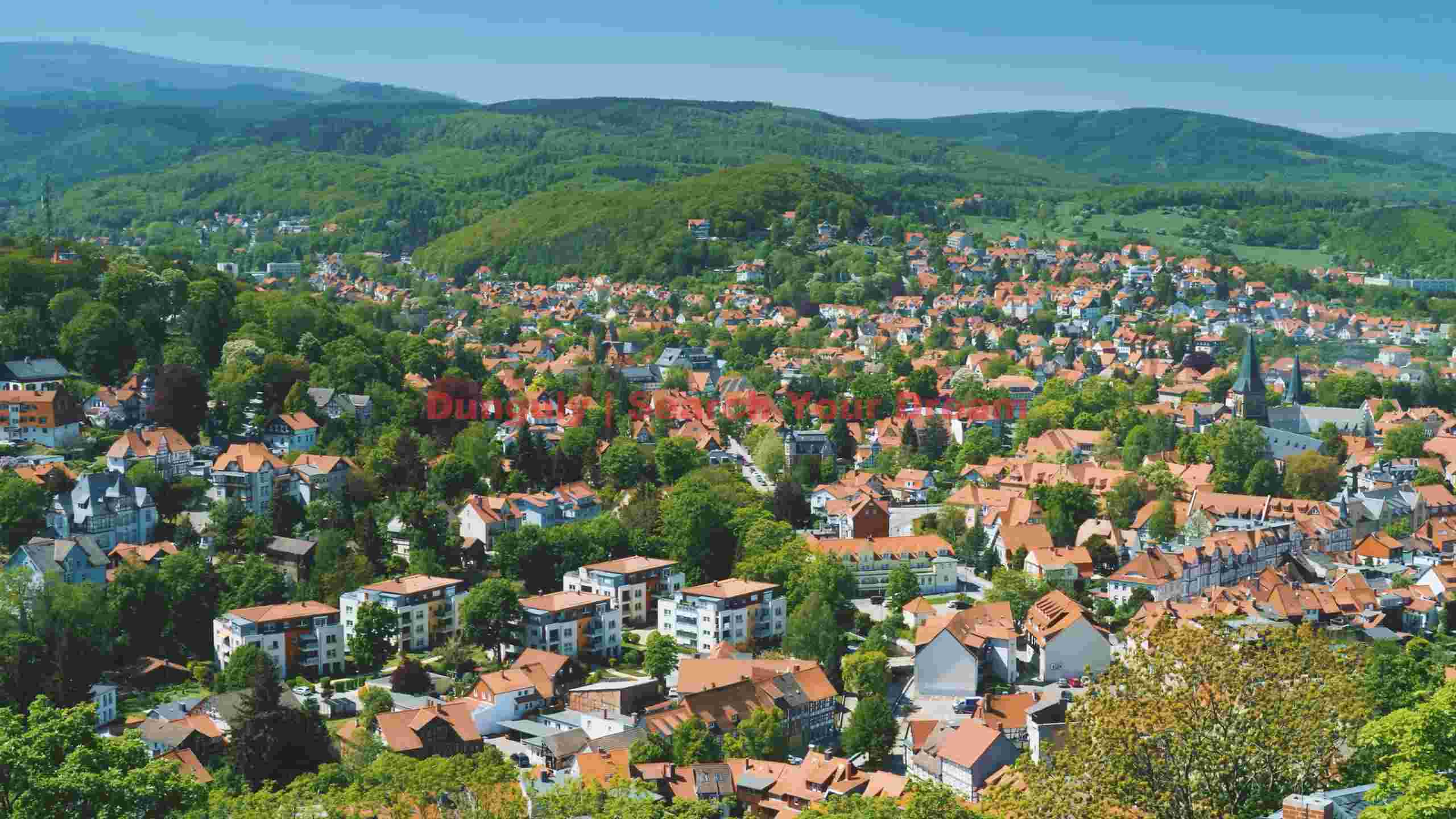 idyllic german town amidst green mountains idyllic german town amidst green mountains