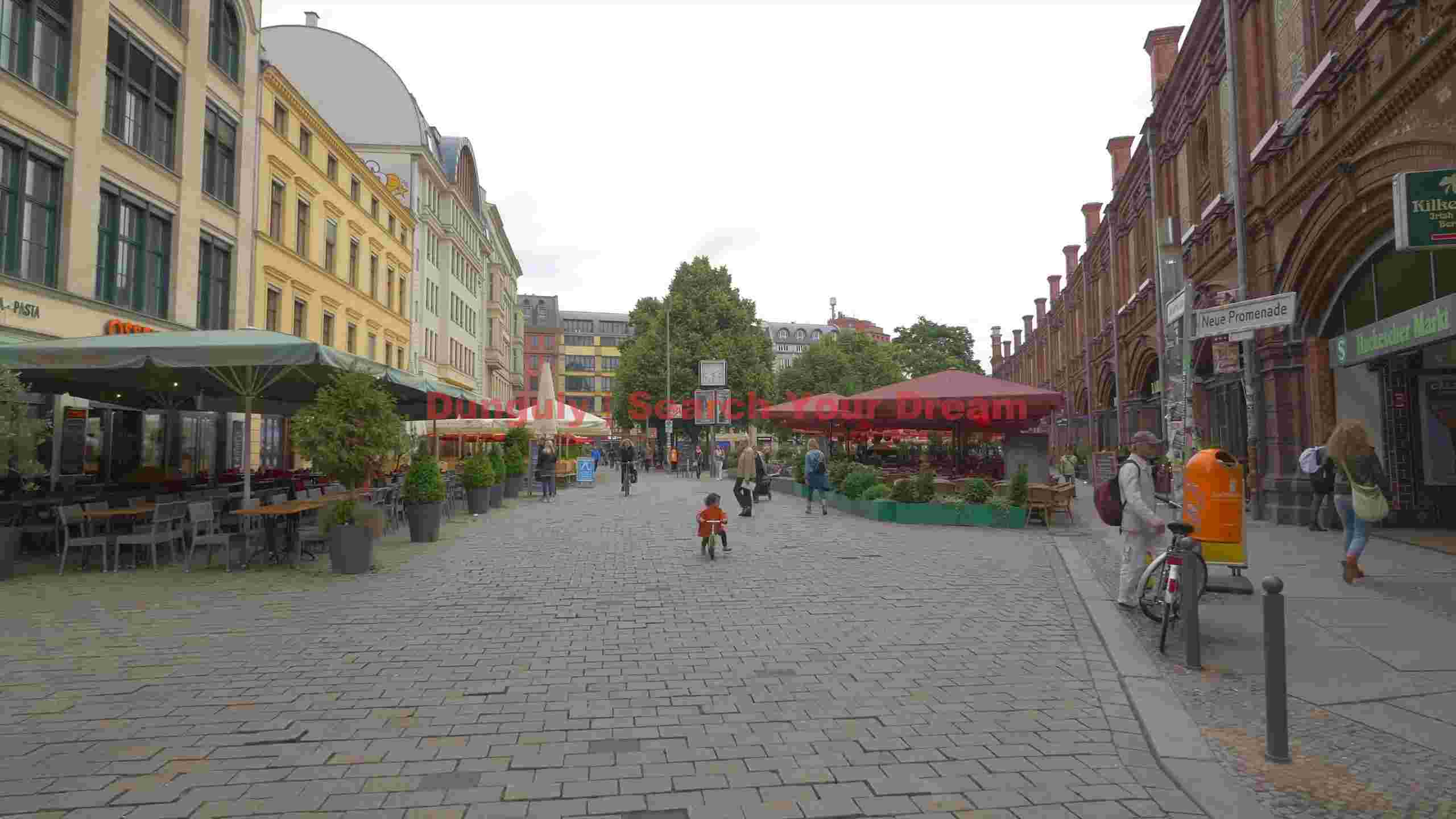 lively pedestrian promenade in historic berlin lively pedestrian promenade in historic berlin