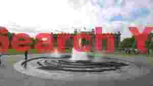 majestic fountain in front of historic museum