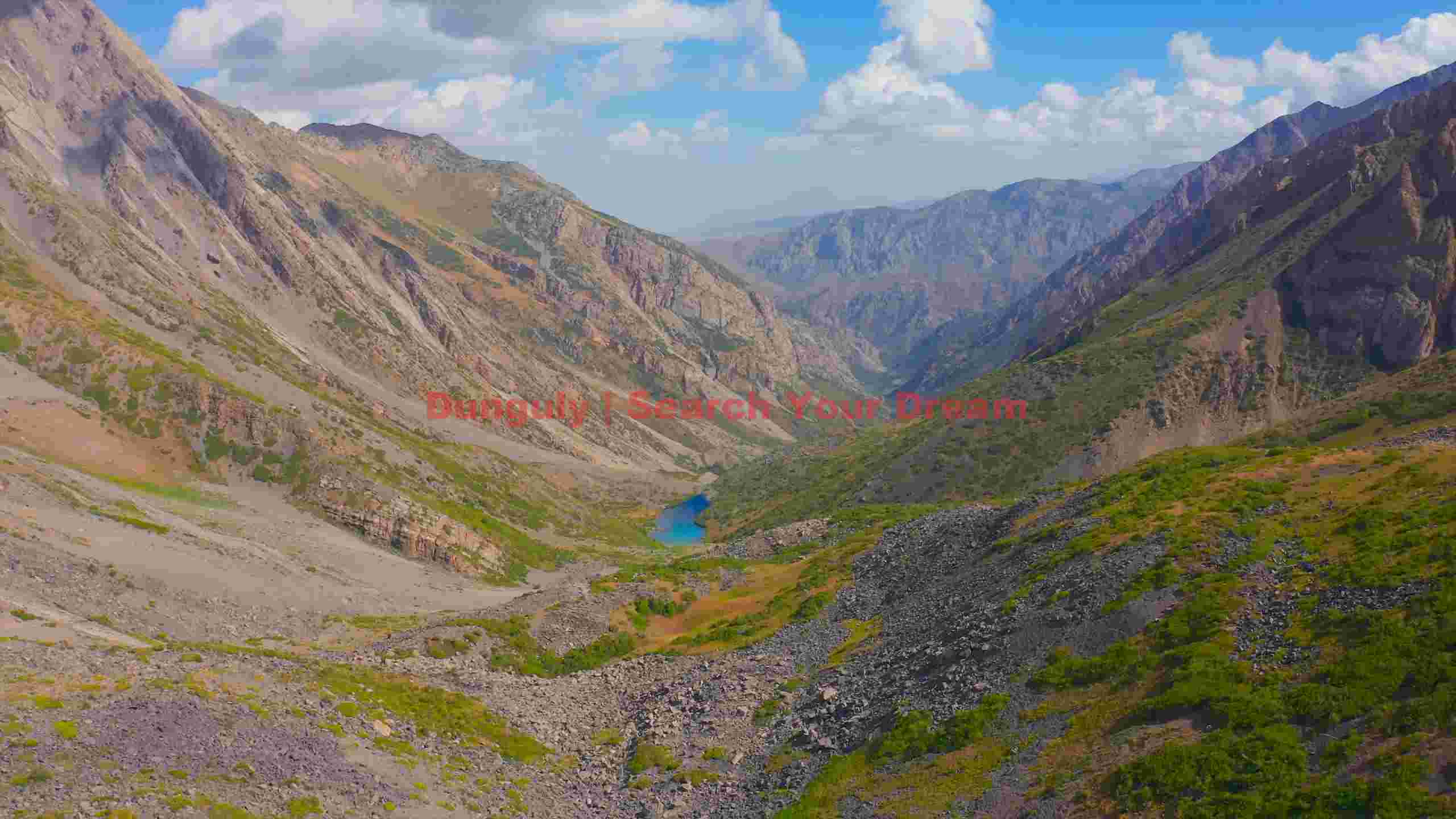 majestic mountain valley with turquoise lake majestic mountain valley with turquoise lake
