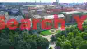 majestic munich palace and gardens aerial view