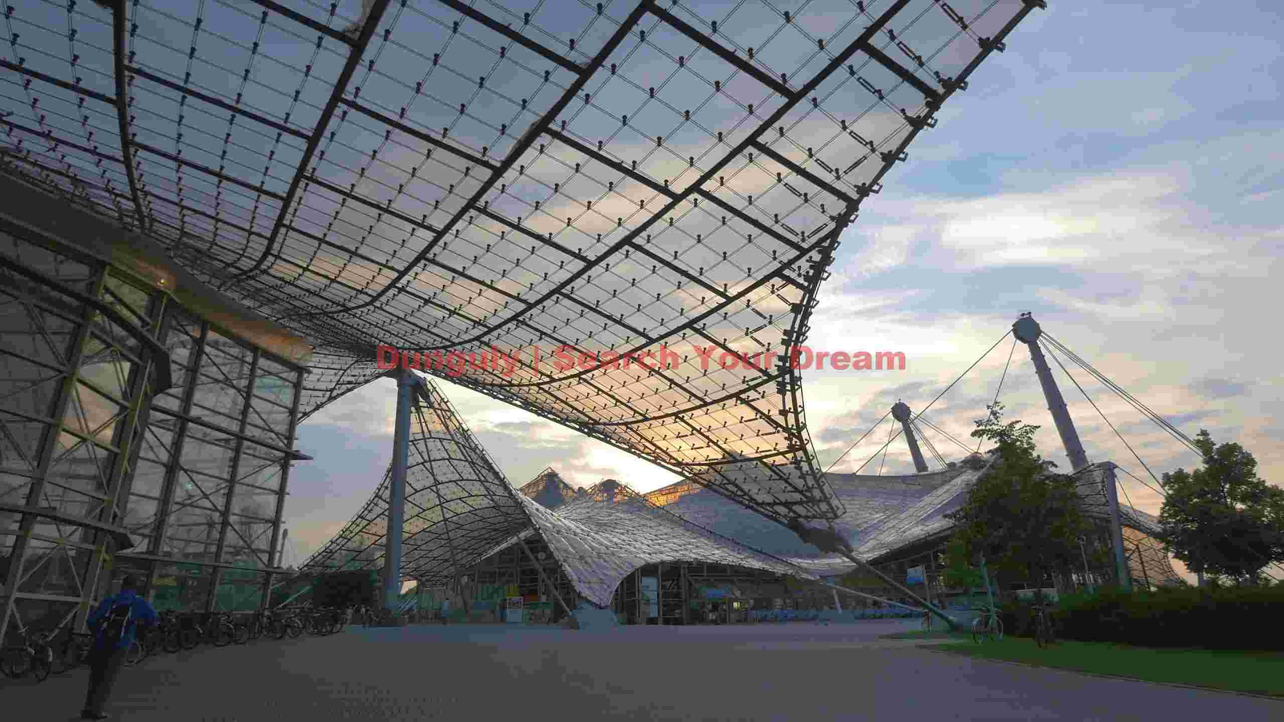munich olympic park architectural sunset munich olympic park architectural sunset