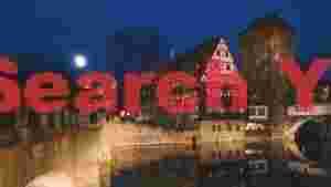 At Home nuremberg old towns enchanting riverfront at twilight