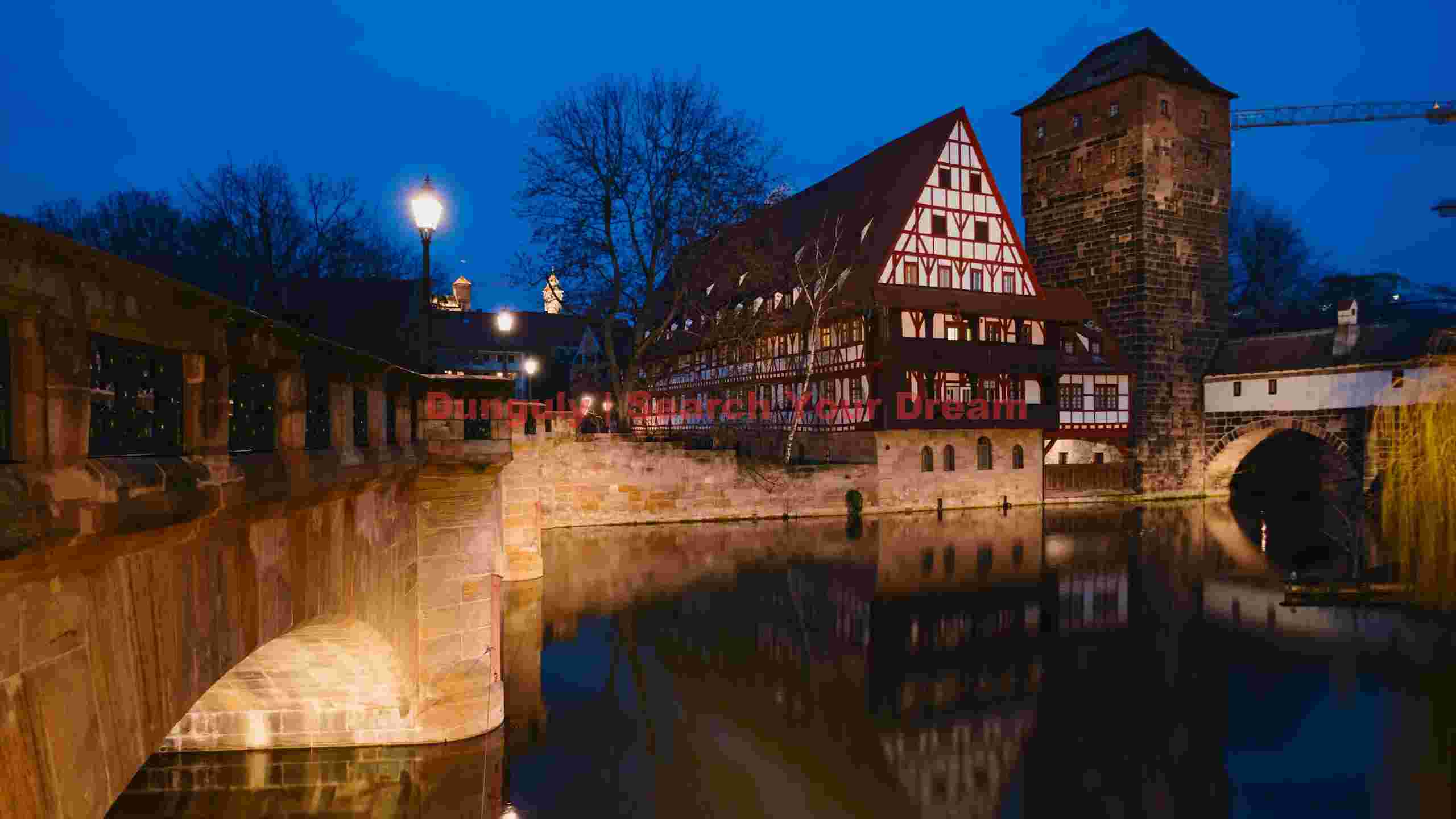 nurembergs historic old town at twilight nurembergs historic old town at twilight