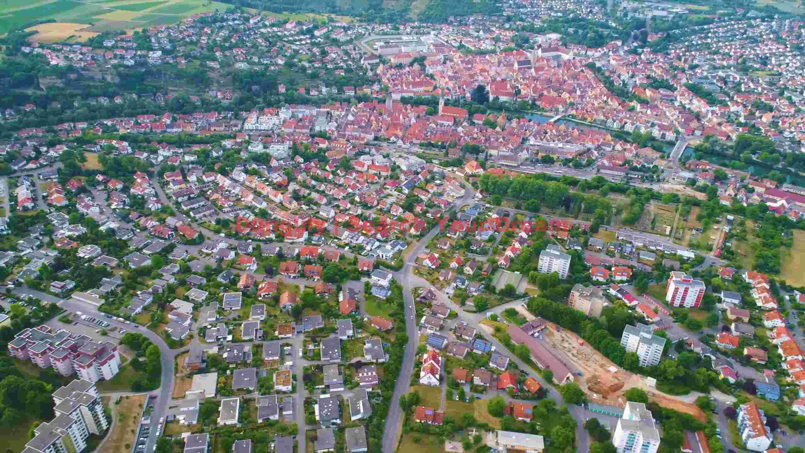 sprawling european cityscape aerial view sprawling european cityscape aerial view